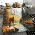 Majestic deer standing gracefully bedding set