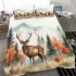 Majestic stag with antlers bedding set