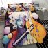 Musical spheres and flowing hair bedding set