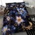 Ornate celestial floral scene bedding set