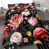 Ornate floral vase on table bedding set