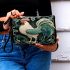 Ornate Rooster on Celtic Jade Background Makeup Bag