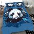 Panda wearing headphones bedding set