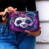 Panda with colorful smoke makeup bag