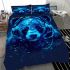 Panda with headphones bedding set