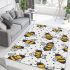 Pattern of cartoon bees area rugs carpet