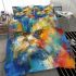 Persian cat in abstract artworks bedding set