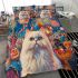 Persian cat in carnival celebrations bedding set