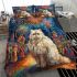 Persian cat in carnival celebrations bedding set