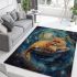 Persian cat in celestial starship voyages area rugs carpet