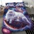 Persian cat in cosmic journeys bedding set