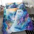 Persian cat in enchanted watercolor dreamscapes bedding set