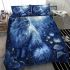 Persian cat in ethereal moonlit glades bedding set