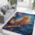 Persian cat in galactic explorations area rugs carpet