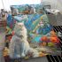 Persian cat in himalayan mountain retreats bedding set