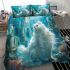 Persian cat in mythical atlantis bedding set