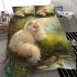 Persian cat in natural settings bedding set