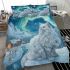 Persian cat in nordic winter wonderlands bedding set