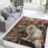 Persian cat in oriental gardens area rugs carpet