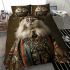 Persian cat in traditional attire bedding set