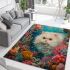 Persian cat in underwater coral reefs area rugs carpet