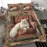 Persian cat in victorian parlors bedding set
