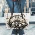 Pigs and coffee and dream catcher leather tote bag