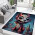 Playful dragon in the night area rugs carpet