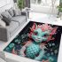 Playful mermaid in moonlight area rugs carpet