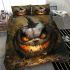 Pumkin gray grinchy smile show he big 3d bedding set