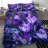 Purple crocuses with butterflies bedding set
