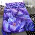 Purple crocuses with purple butterflies bedding set