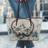 Ragdoll cats and dream catcher leather tote bag