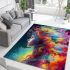 Reflections of colorful serenity area rugs carpet