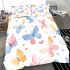 Seamless pattern of colorful butterflies bedding set