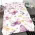 Seamless pattern with colorful pastel butterflies bedding set