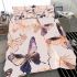 Seamless pattern with rose gold foil butterflies bedding set