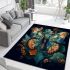 Serene butterfly haven area rugs carpet
