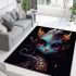 Serene mermaid's mystical aura area rugs carpet