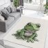 Simple cartoon frog clipart area rugs carpet