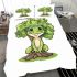 Simple cartoon frog clipart cute doodle style bedding set