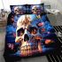 Skull and butterflies bedding set