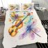Spring dragonflies dancing to the tune of violin bedding set