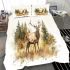 Stag in the forest bedding set