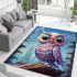 Starry night owl area rugs carpet