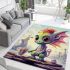 Tea time with green dragon area rugs carpet