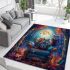 The artwork features colorful and vivid colors in a cartoon style area rugs carpet