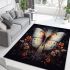 Tranquil butterfly perch area rugs carpet
