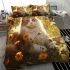 Tranquil cat in the sunlit meadow bedding set