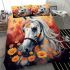 Tranquil horse in flower field bedding set